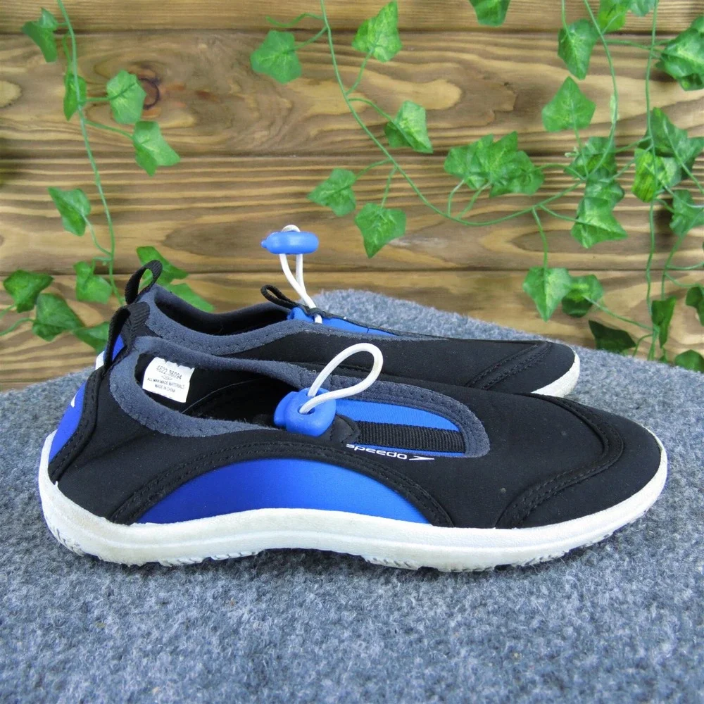 Speedo Water Shoes  Boys Y 13-1 Medium Athletic Blue Synthetic Drawstring‎